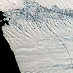 В Антарктиде откалывается айсберг площадью больше Нью-Йорка 