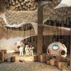 Подземные колонии для людей на Марсе