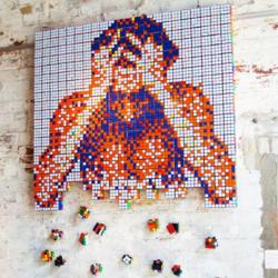 24 красивых произведений искусства, сделанных из кубиков Рубика