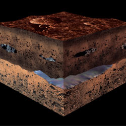 Для появления жизни на Марсе не требуется много воды