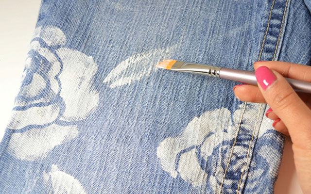 Как сделать рисунок на джинсы