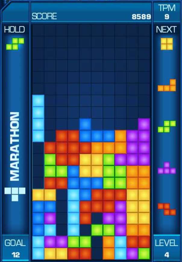 tetris battle game 4p