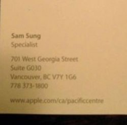 Курьез: в компании Apple работает сотрудник по имени Sam Sung