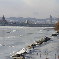 Почему в Европе замерз Дунай?