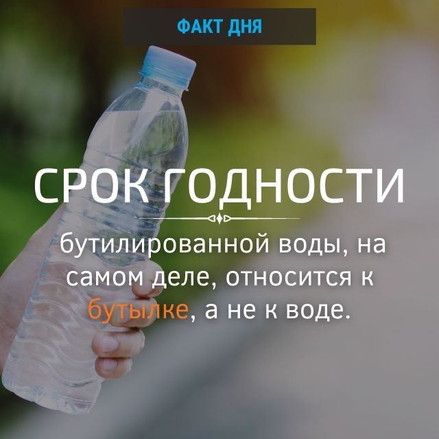 Срок годности бутилированной воды