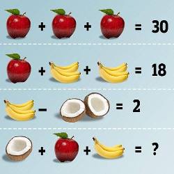 Сможете ли вы решить детскую задачу с фруктами?