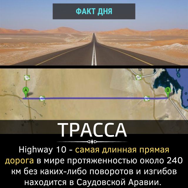 Самая длинная прямая дорога в мире