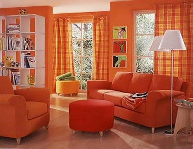Color combinado con naranja