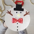 Светящийся снеговик из бумаги своими руками