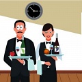 Тест на внимательность: За 1 минуту найдите у официантов 10+ отличий
