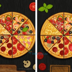 Тест: За 1 минуту найдите 10 отличий в двух пиццах