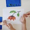 Поделка в детский сад: веточка рябины из пластилина